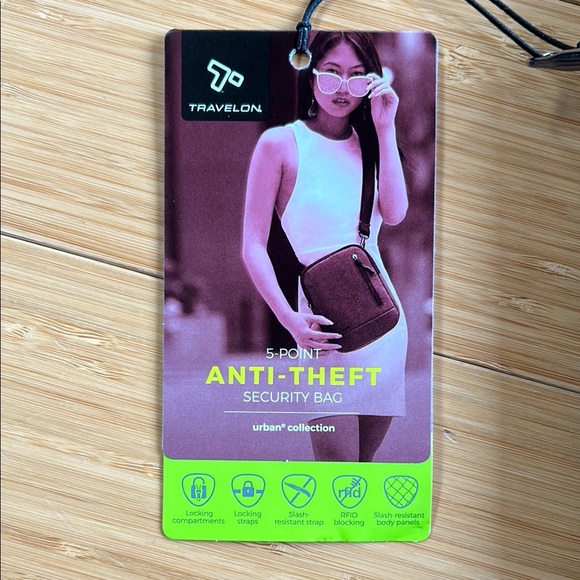 Travelon Gray Anti-Theft Security Bag - Picture 2 of 5